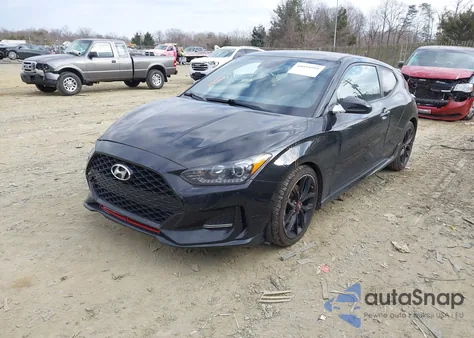 2021 Hyundai Veloster Turbo R-Spec z USA, uszkodzony, nr VIN KMHTH6AB6MU032180